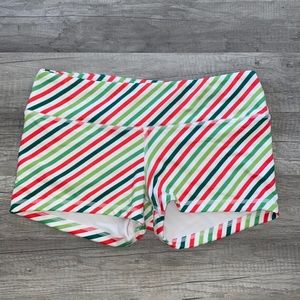 Fleo Christmas striped shorts